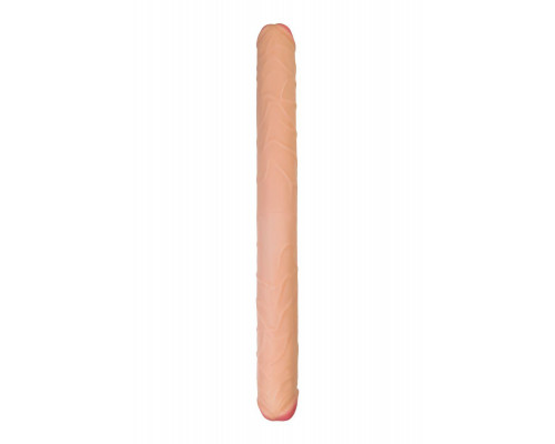 Фаллоимитатор RealStick Brutal Castor двусторонний, neoskin, телесный, 56 cм
