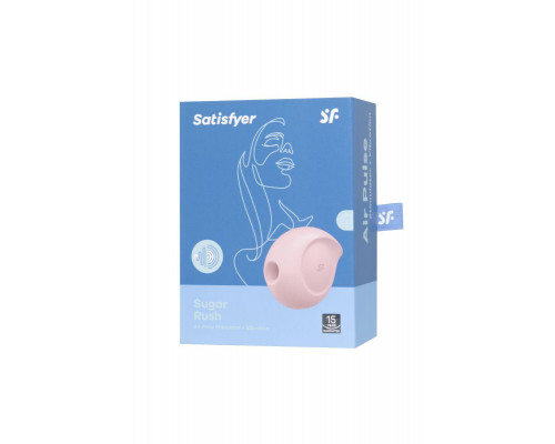 Вакуум-волновой бесконтактный стимулятор клитора Satisfyer Sugar Rush, силикон, розовый, 8,2 см