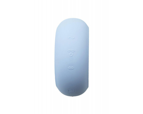 Вакуумный стимулятор клитора с вибрацией Satisfyer Pro To Go 3, голубой, 8,5 см