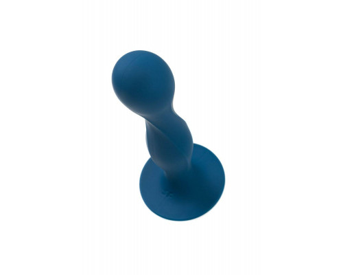 Фаллоимитатор Satisfyer Double Ball-R, силикон, синий, 18 см
