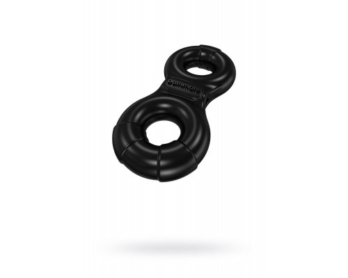 Виброкольцо на пенис Bathmate Eight, elastomex, черное, Ø4-5 см
