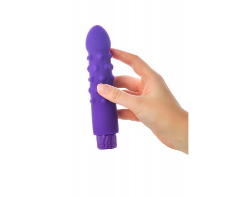 Нереалистичный вибратор A-Toys by TOYFA Dowk, силикон, фиолетовый, 17 см