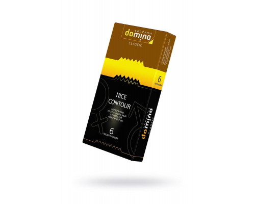 Презервативы Domino, classic, nice contour, 18 см, 5,2 см, 6 шт.