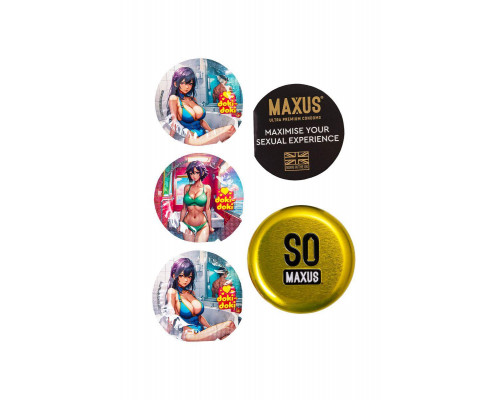 Презервативы Maxus SENSUAL, классические, латекс, 3 шт.