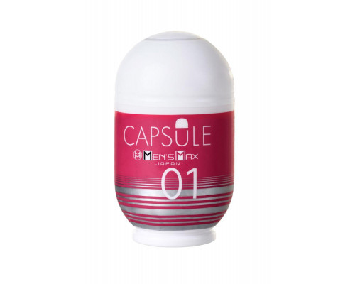 Мастурбатор нереалистичный MensMax CAPSULE 01 Dandara, TPE, розовый, 8 см
