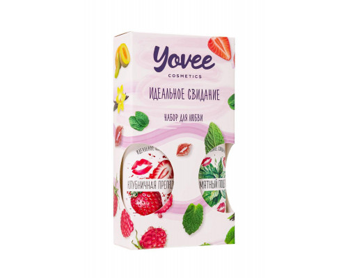 Набор гелей-смазок Yovee для любви (721003+721005), вкусовые (клубника+мята), 2х100 мл