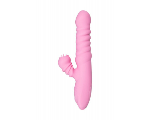 Вибратор JOS Lixy, с функцией Up&Down, силикон, розовый, 23 см