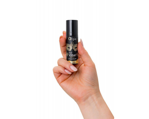 Съедобный гель с эффектом вибрации Orgie DUAL VIBE! - KISSABLE, со вкусом пина колада, 15 мл