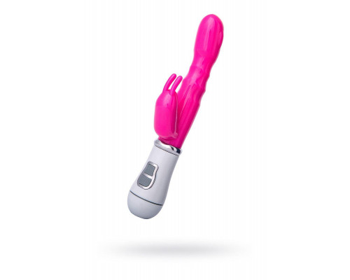 Вибратор с клиторальным стимулятором A-Toys by TOYFA Bubbly, TPE, розовый, 20 см