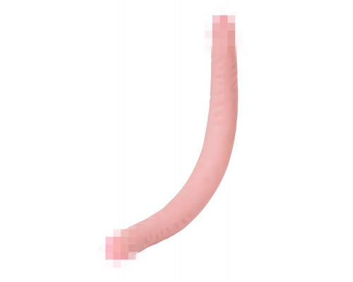 Двусторонний фаллоимитатор LoveToy LESBI TOUCH, телесный, 43 см