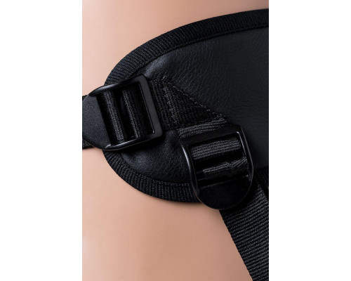 Страпон на креплении LoveToy с поясом Harness, реалистичный, neoskin, телесный, 17 см