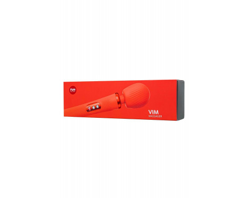 Вибромассажер Fun Factory VIM VIBRATING WAND, силикон, оранжевый, 31,3 см