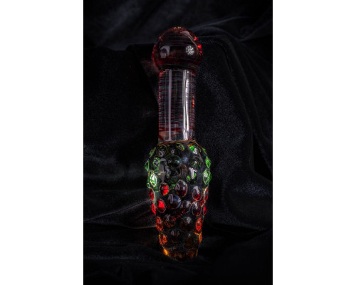 Двусторонний фаллоимитатор Sexus Glass, стекло, прозрачный, 17,5 см