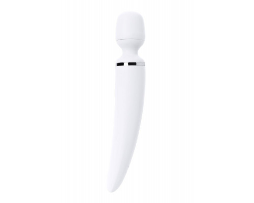 Нереалистичный вибратор Satisfyer Wand-er Woman, ABS пластик, белый, 34 см