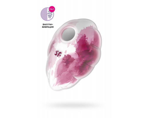 Вакуумный стимулятор клитора Satisfyer Cloud Dancer, силикон, красный, 9 см