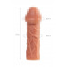 Насадка реалистичная KOKOS PENIS SLEEVE с дополнительной стимуляцией, TPE, телесная, 16.5 см