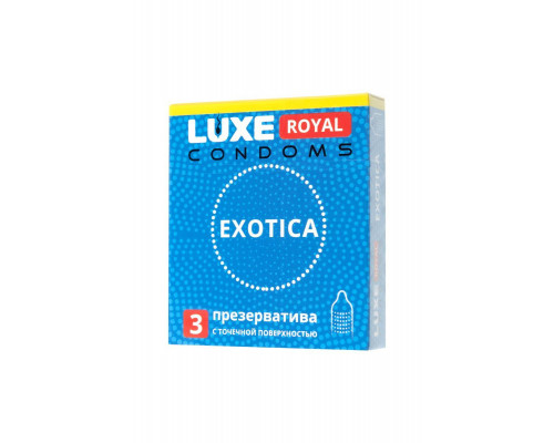 Презервативы Luxe, royal, exotica, 18 см, 5,2 см, 3 шт.