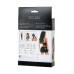 Комплект Glossy Gigi из материала Wetlook, черный, XL