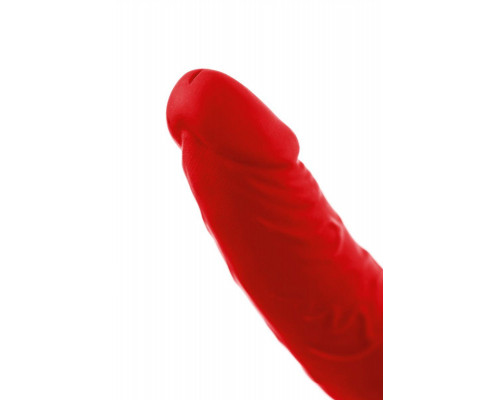 Насадка на пенис для двойного проникновения Black&Red by TOYFA , силикон, красный, 16,5 см