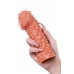 Насадка реалистичная KOKOS PENIS SLEEVE с дополнительной стимуляцией, TPE, телесная, 16.5 см