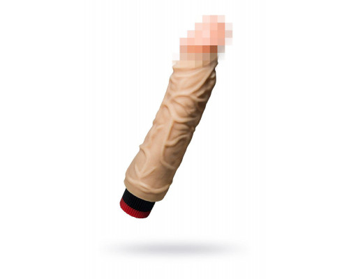 Вибромассажёр-реалистик LoveToy, ПВХ, телесный, 19,5 см