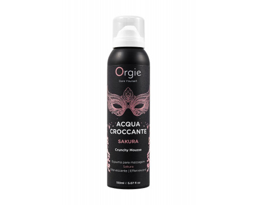 Шипучая пена для массажа Orgie Acqua Croccante Sakura, аромат цветов сакуры, 150 мл