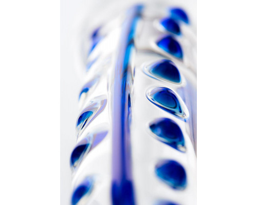 Двусторонний фаллоимитатор Sexus Glass, стекло, прозрачный, 20 см