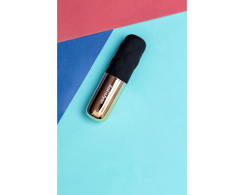Вибромассажер Satisfyer Sparkling Darling, силикон, черный, 11,4 см.