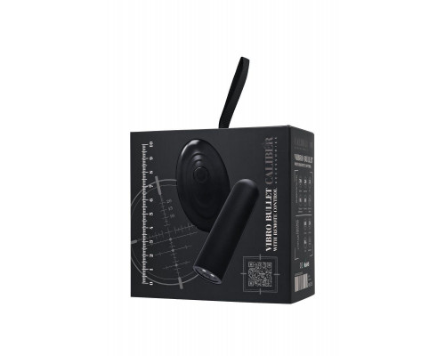 Вибропуля  с пультом управления RealStick CALIBER, черная