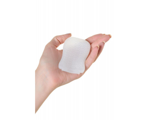 Мастурбатор A-Toys by TOYFA Pocket Wavy, TPR, белый, 7,8 см