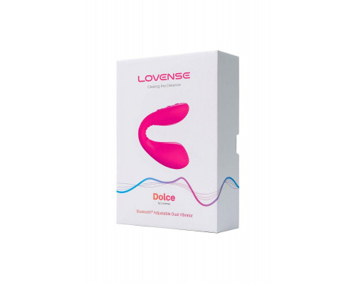 Многофункциональный стимулятор для пар LOVENSE Dolce (Quake), силикон, розовый, 20 см