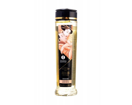 Масло массажное для тела Shunga «Желание. Ванильный фетиш» (Desire. Vanilla Fetish), 240 мл.