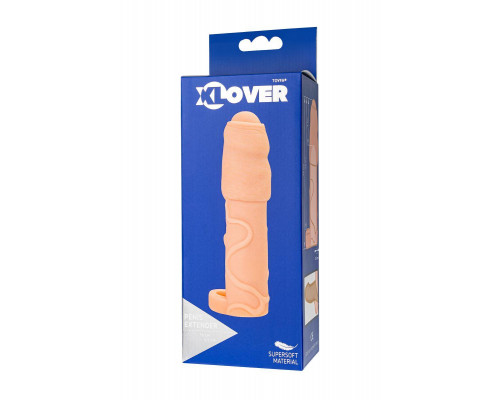 Насадка на пенис XLover by TOYFA для увеличения размера, TPE, телесный, 16 см
