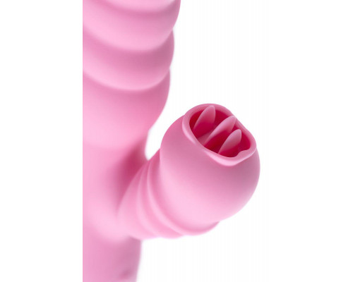 Вибратор JOS Lixy, с функцией Up&Down, силикон, розовый, 23 см