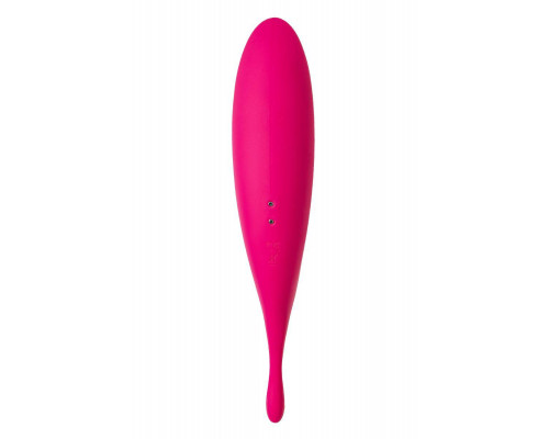 Точечный вибратор с вакуумной стимуляцией Satisfyer Twirling Pro Connect App, силикон, красный, 20см