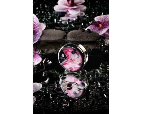 Массажное аромамасло в виде свечи Shunga «Афродизия. Лепестки роз» (Aphrodisia. Rose Petals), 30 м