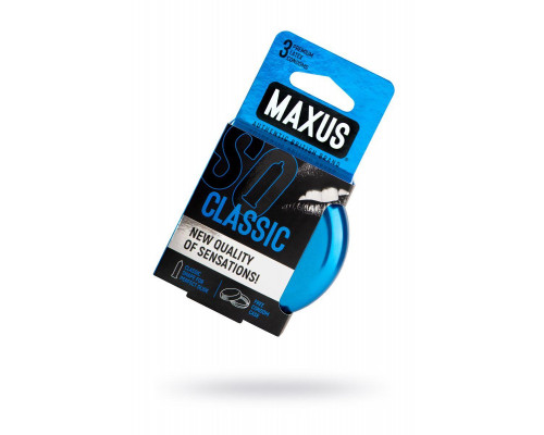 Презервативы Maxus Classic, классические, латекс, железный кейс, 3 шт.