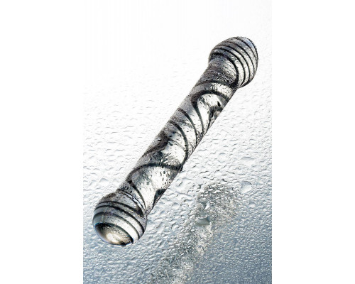 Двусторонний фаллоимитатор Sexus Glass, стекло, прозрачный, 20,5 см