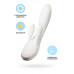 Вибратор с клиторальным стимулятором Satisfyer Double Flex Connect App, белый, силикон, 20 см