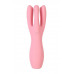 Вибростимулятор Satisfyer Threesome 3, силикон, розовый, 14 см