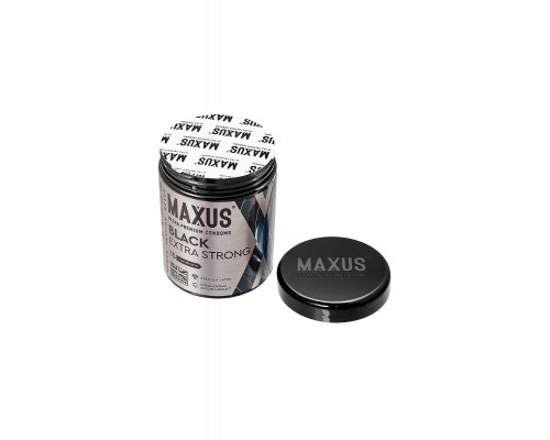 Презервативы Maxus Extra Strong,черные, утолщенные 15 шт.