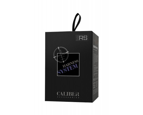 Трусики для страпона  RealStick CALIBER, экокожа, черные