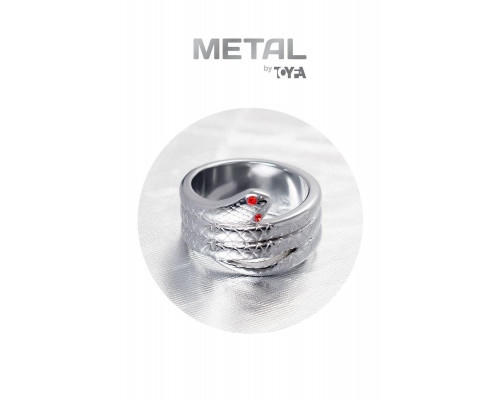 Кольцо под головку пениса Metal by Toyfa, металл, серебристое, Ø 3см