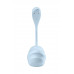 Виброяйцо Satisfyer Smooth Petal Connect App, голубое, 6,5 см