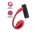 Виброяйцо Satisfyer Shiny Petal Connect App с пультом ДУ, красный, 7,5 см