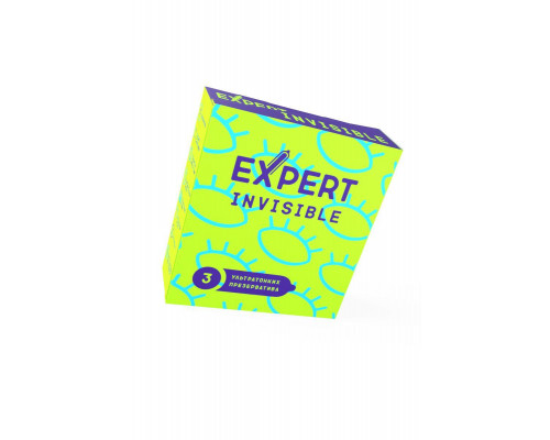 Презервативы EXPERT Invisible, ультратонкие, 3шт