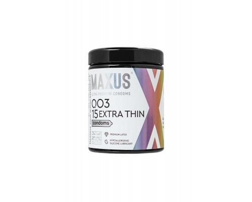 Презервативы Maxus 003, ультро-тонкие, латекс,15 шт.