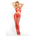 Костюм-сетка и стринги Candy Girl Jazmyn, нейлон, красный, OS