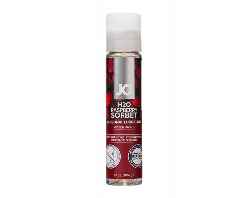 Съедобный лубрикант со вкусом малины JO H2O Raspberry sorbet, 30 мл