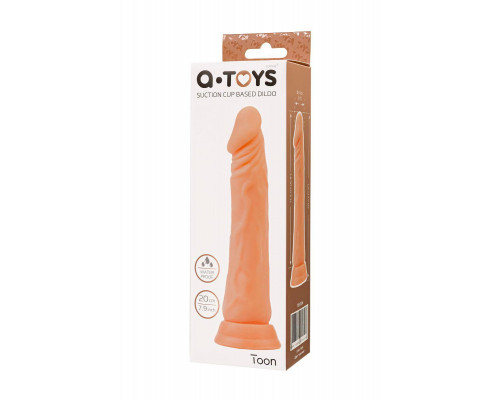 Реалистичный фаллоимитатор A-Toys by TOYFA Toon, TPE, телесный, 20 см